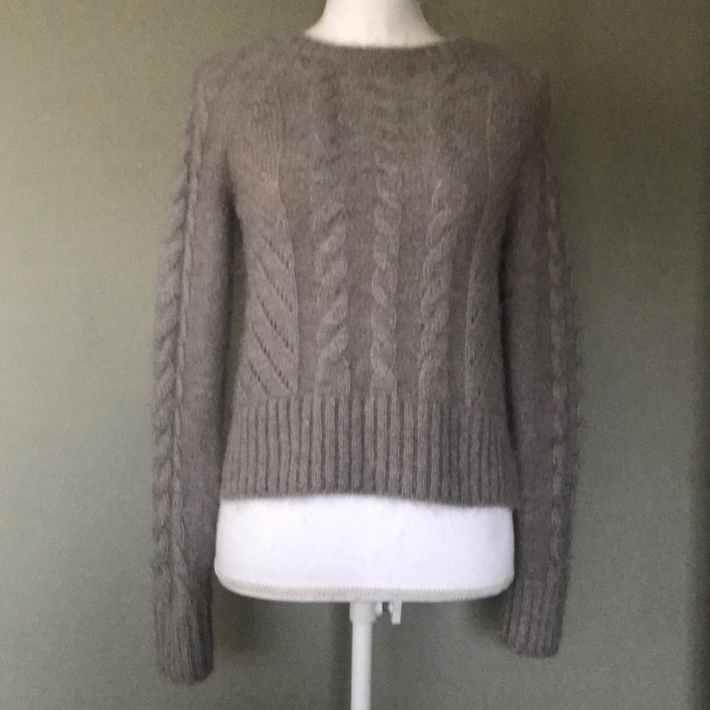 bebe cable knit sweater